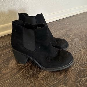 Merona Black Suede Booties